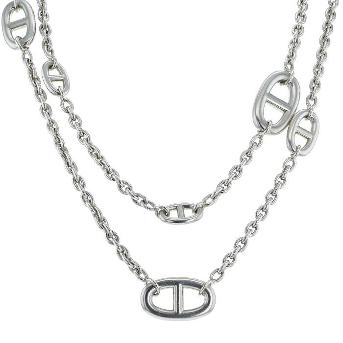 Shop HERMES Chaine dAncre Chaine d'ancre necklace, small model (H101503B  00) by JOY＋ | BUYMA