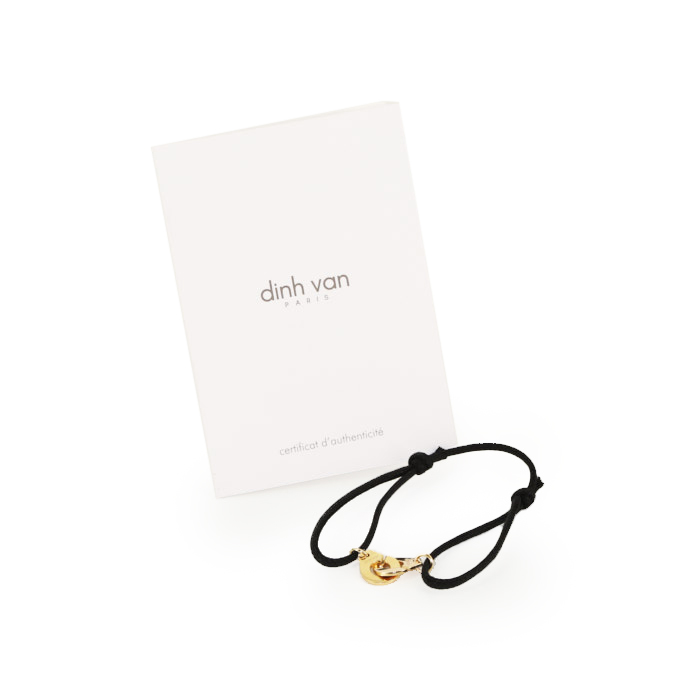 Brazalete Dinh Van Menottes R12 en oro amarillo - Detail D2