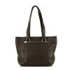 Chanel Choco bar shopping bag in brown Cacao grained leather - 360 thumbnail