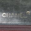 Chanel  Mini Timeless handbag  in black and burgundy quilted leather - Detail D3 thumbnail