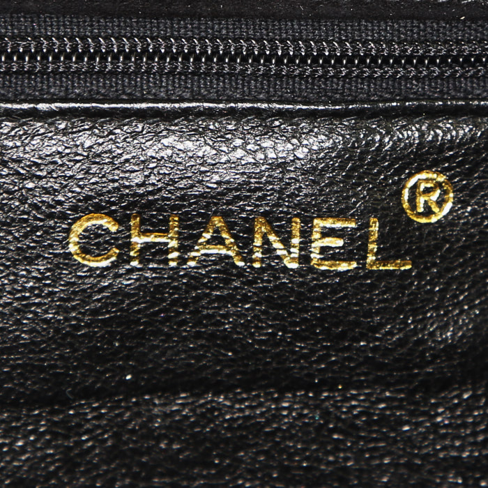 Bolso bandolera Chanel Vintage en ante negro - Detail D3