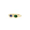 Chaumet ring in yellow gold,  emerald and sapphire - 00pp thumbnail