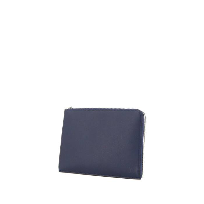Louis Vuitton Pochette Jour small model pouch in blue grained leather - 00pp