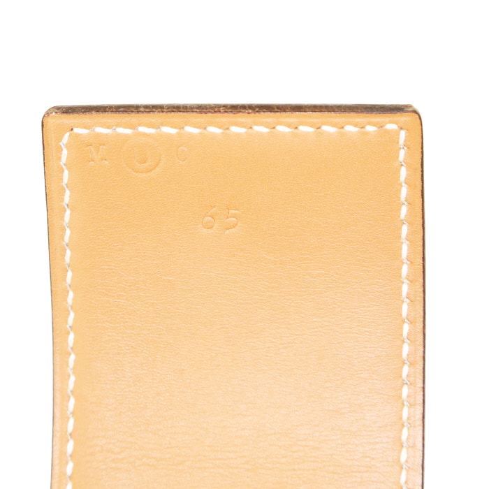 Cintura Hermes Médor in pelle Courchevel gold - Detail D2