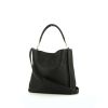 Fendi Anna handbag in black grained leather - 00pp thumbnail