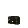 Chanel  Timeless handbag  in black quilted canvas - 00pp thumbnail