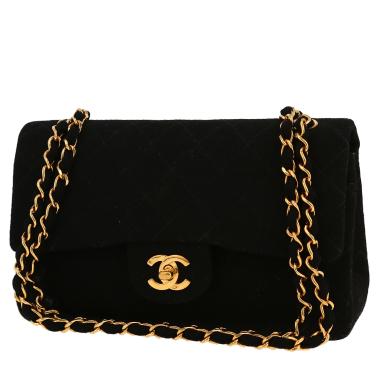 Bolso de mano Chanel  Timeless Classic en lona acolchada negra