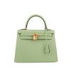 Bolso de mano Hermès  Kelly 25 cm en cuero epsom Vert Criquet - 360 thumbnail