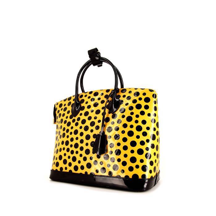 Louis Vuitton Polka Dot.  Yellow handbag, Black louis vuitton