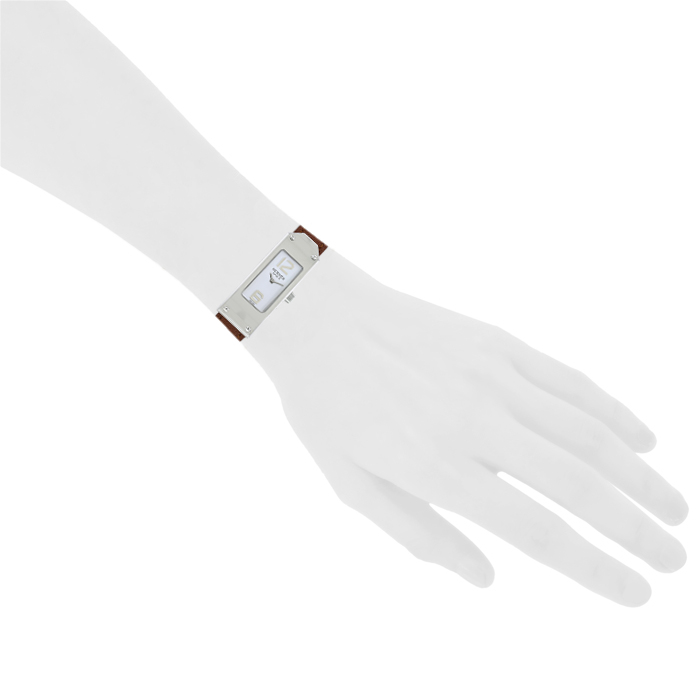 Montre Hermes Kelly II en acier Ref :  KT1.210 Vers  2000 - Detail D1