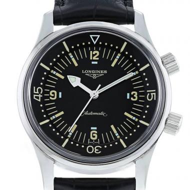 Montre Longines Legend Diver en acier Ref :  L3.674.4 Vers  2010