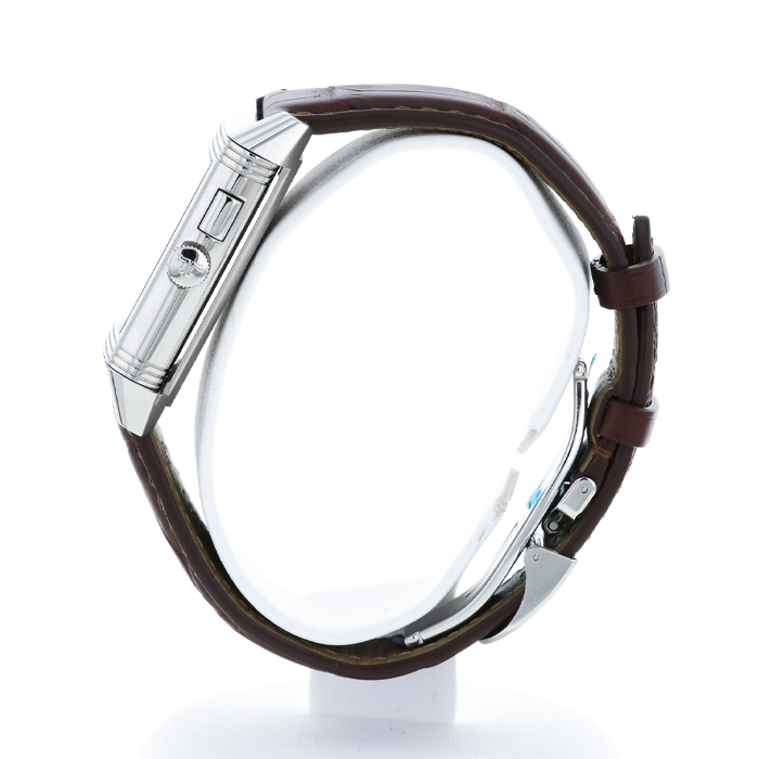 Jaeger-LeCoultre Reverso-Duoface watch in stainless steel Ref:  272.8.54 Circa  2010 - Detail D4