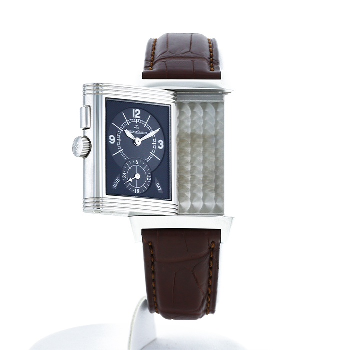 Jaeger-LeCoultre Reverso-Duoface watch in stainless steel Ref:  272.8.54 Circa  2010 - Detail D5