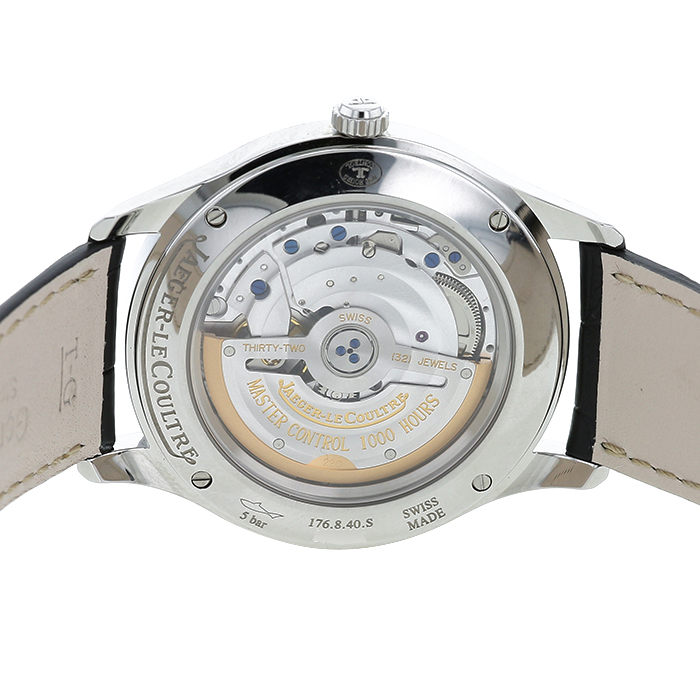 Jaeger-LeCoultre Master Control watch in stainless steel Ref: 176.8.40S Circa 2010 - Detail D5