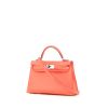 Hermès Kelly 20 cm handbag/clutch in pink epsom leather - 00pp thumbnail