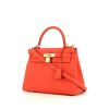 Hermès Kelly 28 cm handbag in orange Capucine togo leather - 00pp thumbnail