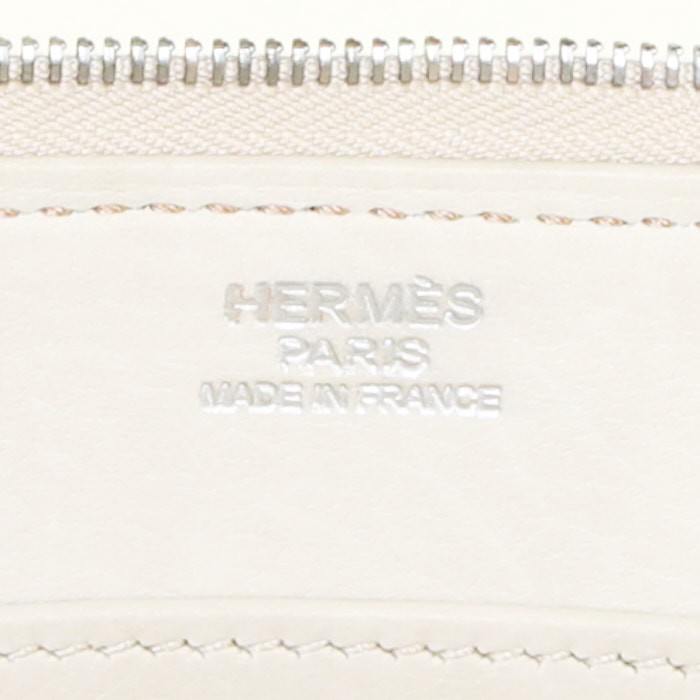 Hermes Paris-Bombay handbag in doblis calfskin embroidered with Indian landscape - Detail D3