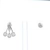 Messika My Twin small earrings in white gold and diamonds - 360 thumbnail