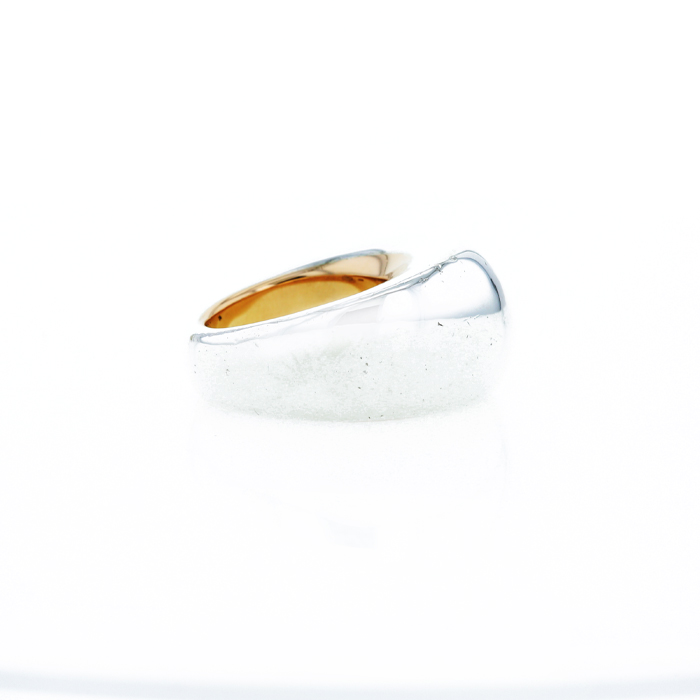 Bague Vhernier Pirouette "For Kids NPH Haiti" en argent et or rose - Detail D2