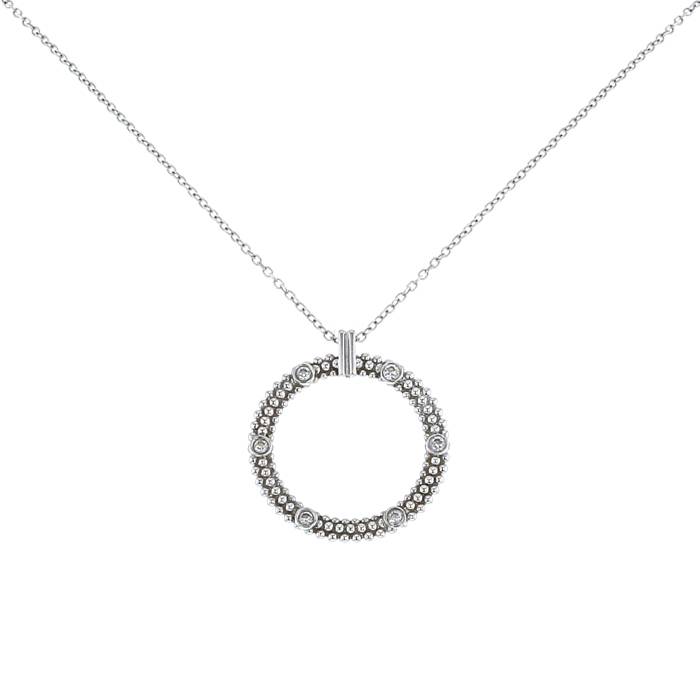 Mauboussin Le Premier Jour necklace in white gold and diamonds - 00pp