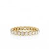 Vintage wedding ring in yellow gold and diamonds - 360 thumbnail