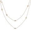 Tiffany & Co Diamonds By The Yard long necklace in pink gold and diamonds - 00pp thumbnail