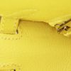 Bolso de mano Hermes Kelly 25 cm en cuero epsom amarillo Lime - Detail D5 thumbnail