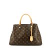 Bolso de mano Louis Vuitton  Montaigne BB en lona Monogram marrón y cuero natural - 360 thumbnail