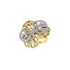 Cartier Caresse d'Orchidées ring in yellow gold,  white gold and diamonds - 00pp thumbnail