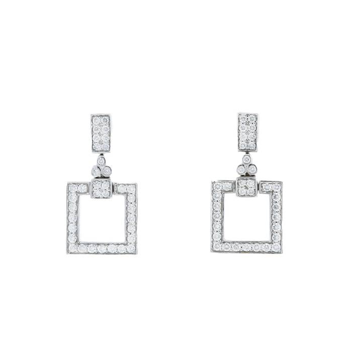 Vintage earrings in white gold and diamonds - 00pp