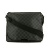 Bolso bandolera Louis Vuitton Messenger en lona a cuadros gris Graphite y cuero negro - 360 thumbnail
