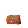Céline Classic Box shoulder bag in beige and red leather - 00pp thumbnail