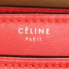 Borsa a tracolla Céline Classic Box in pelle beige e rossa - Detail D4 thumbnail