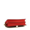 Borsa a tracolla Céline Classic Box in pelle beige e rossa - Detail D5 thumbnail
