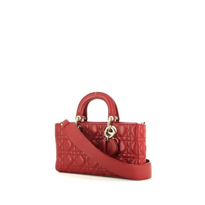 Dior Lady D-Joy handbag in red leather cannage - 00pp