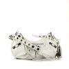 Balenciaga Cagole shoulder bag in white leather - 360 thumbnail
