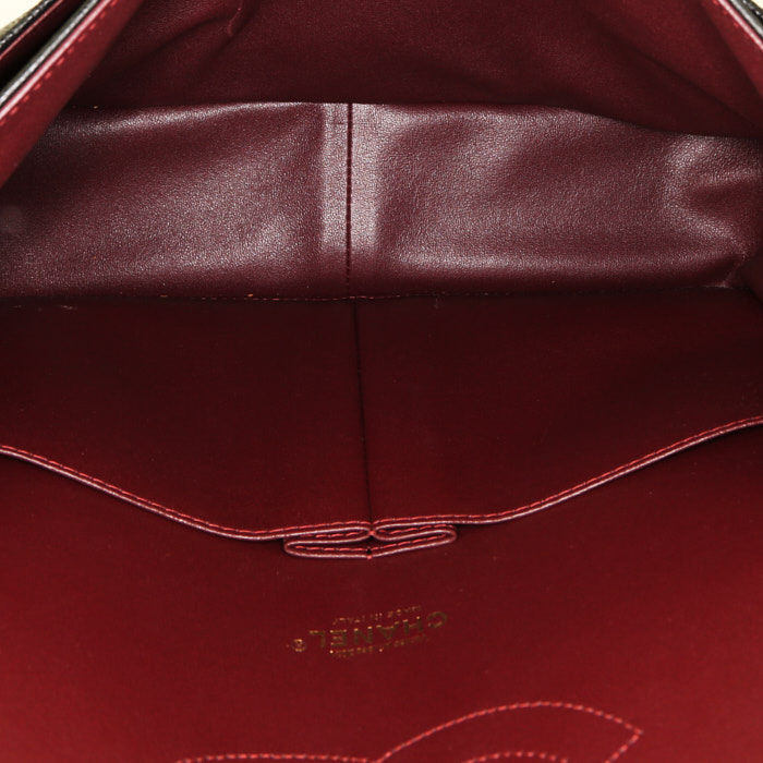 Borsa a tracolla Chanel  Timeless Maxi Jumbo in pelle martellata e trapuntata nera - Detail D3