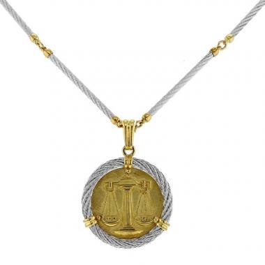 Collar Fred Force 10 en oro amarillo y acero