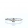 Sortija solitaria Messika Joy en oro blanco y diamantes - 360 thumbnail