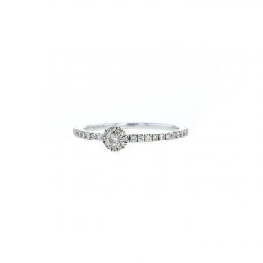 Anello Messika Joy taglia XS in oro bianco e diamanti