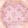 Sac bandoulière Louis Vuitton Nano Speedy en toile denim monogrammée rose et cuir naturel - Detail D3 thumbnail