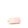 Borsa a tracolla Louis Vuitton Nano Speedy in tela denim monogram rosa e pelle naturale - Detail D5 thumbnail