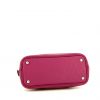 Hermes Bolide mini handbag in purple Mysore leather - Detail D5 thumbnail