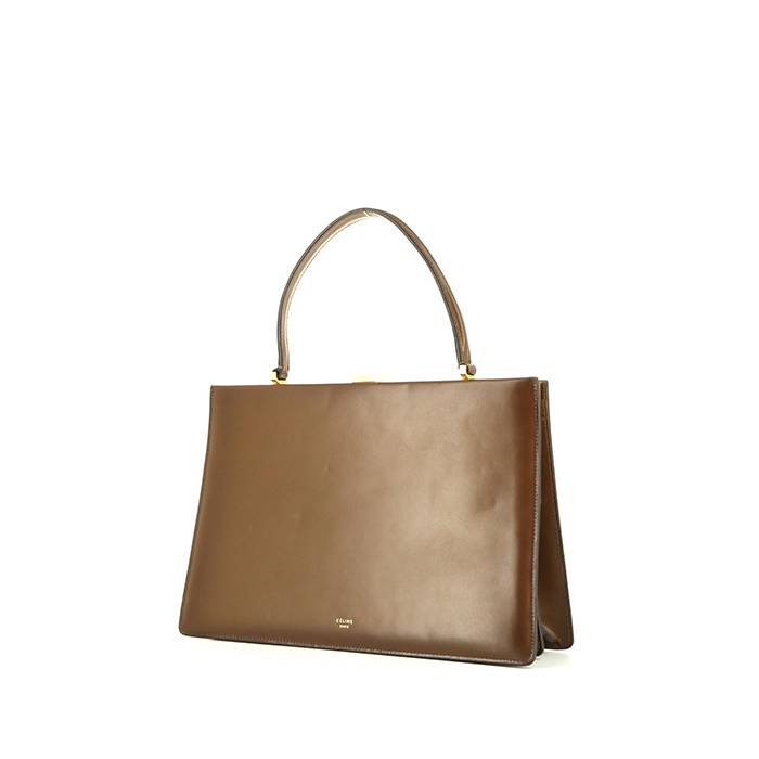 Celine Clasp handbag in brown leather - 00pp