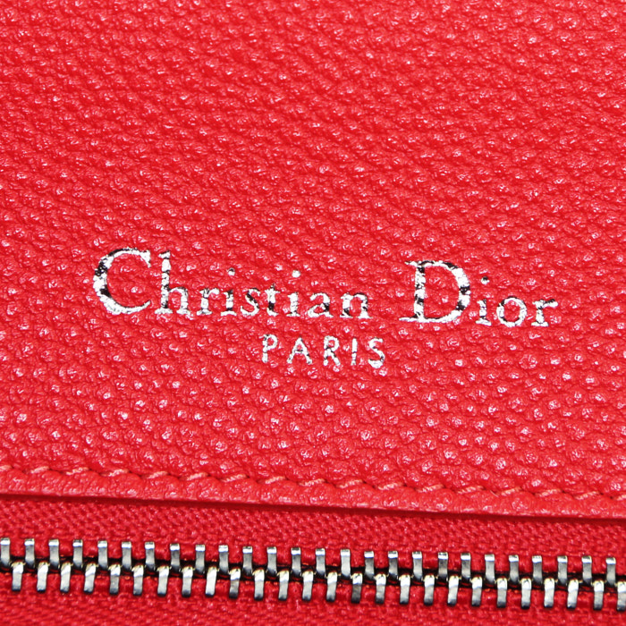 Bolso bandolera Dior  Diorama en cuero rojo - Detail D4