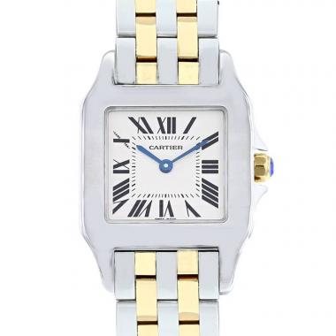 Reloj Cartier Santos-Demoiselle de oro y acero Ref :  2701 Circa  2010