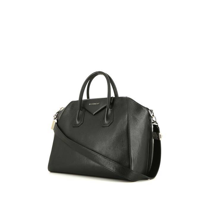 Givenchy Antigona handbag in black leather - 00pp