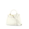 Hermès Kelly 28 cm handbag in white ostrich leather - 00pp thumbnail
