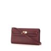 Hermès Kelly To Go shoulder bag in burgundy epsom leather - 00pp thumbnail