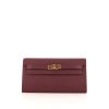 Hermès Kelly To Go shoulder bag in burgundy epsom leather - 360 thumbnail